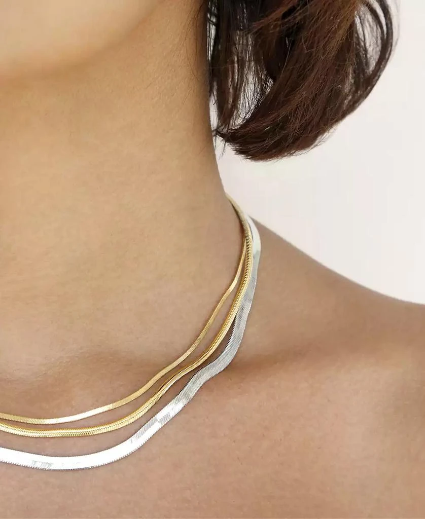 Ettika Jewelry Mixed Metal Strands Necklace 3