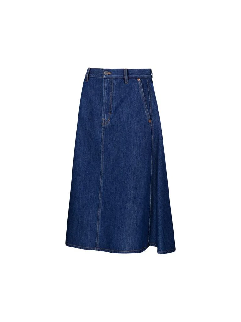 Gucci Gucci Mid Length Denim Skirt 3