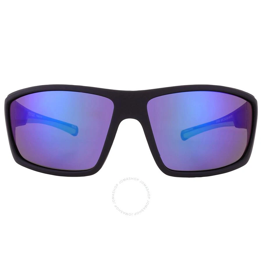 Body Glove BGFL 25 425 Polarized Green Mirror Wrap Men's Sunglasses 10270145.CGR BLKGRN 1