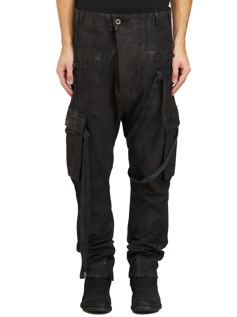 11 by Boris Bidjan Saberi LOW CROTCH COTTON TROUSERS