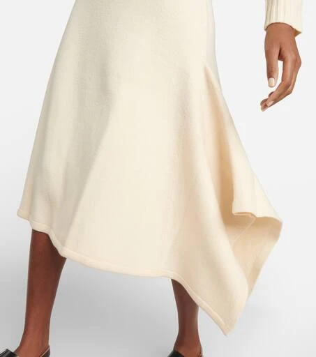 Jil Sander Asymmetric knit wool midi dress 5