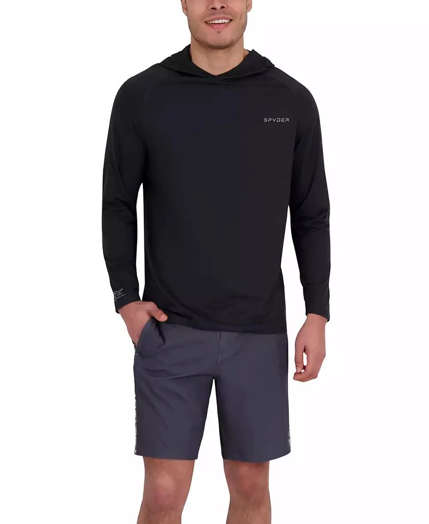 Spyder Men
s Core Long Sleeve Rashguard Swim Hoodie 4