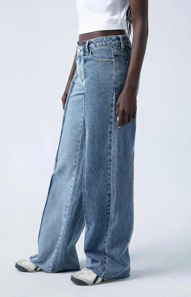 PacSun Eco Two-Tone Indigo Low Rise Baggy Jeans 3