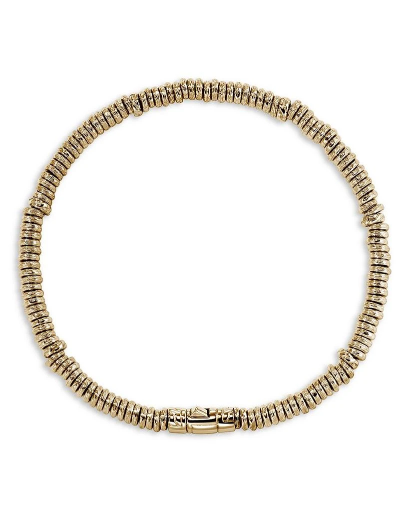 John Hardy Men
s 14K Yellow Gold Heishi Beaded Bracelet 4