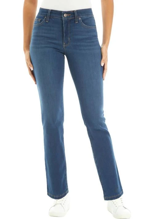 Crown & Ivy™ Ivy Womens Mid Rise Straight Jeans 1
