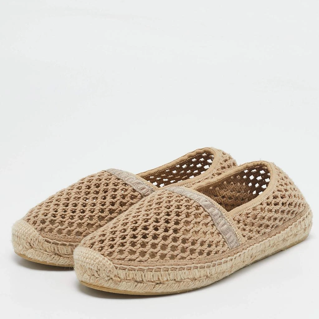 Miu Miu Miu Miu Beige Fishnet Espadrille Flats Size 39 2