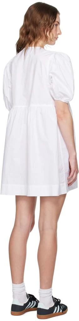 GANNI White Tie String Minidress 3