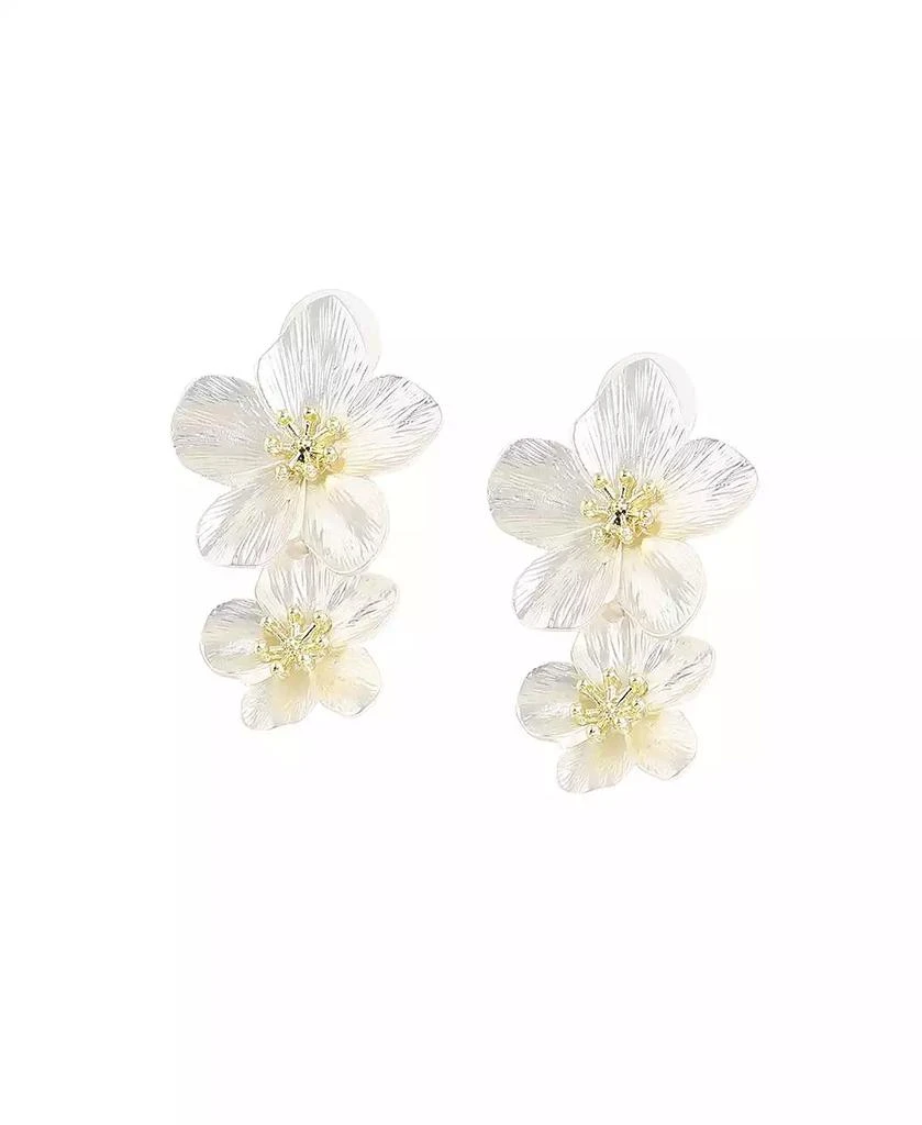 SOHI Maxi Floral Drop Earrings