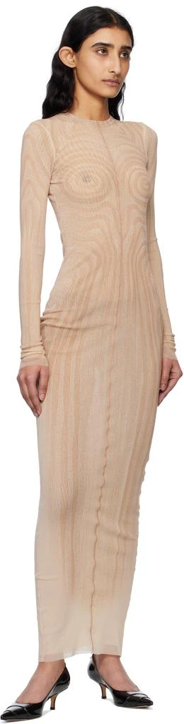 Jean Paul Gaultier Pink 'The Long Spirale' Maxi Dress 4