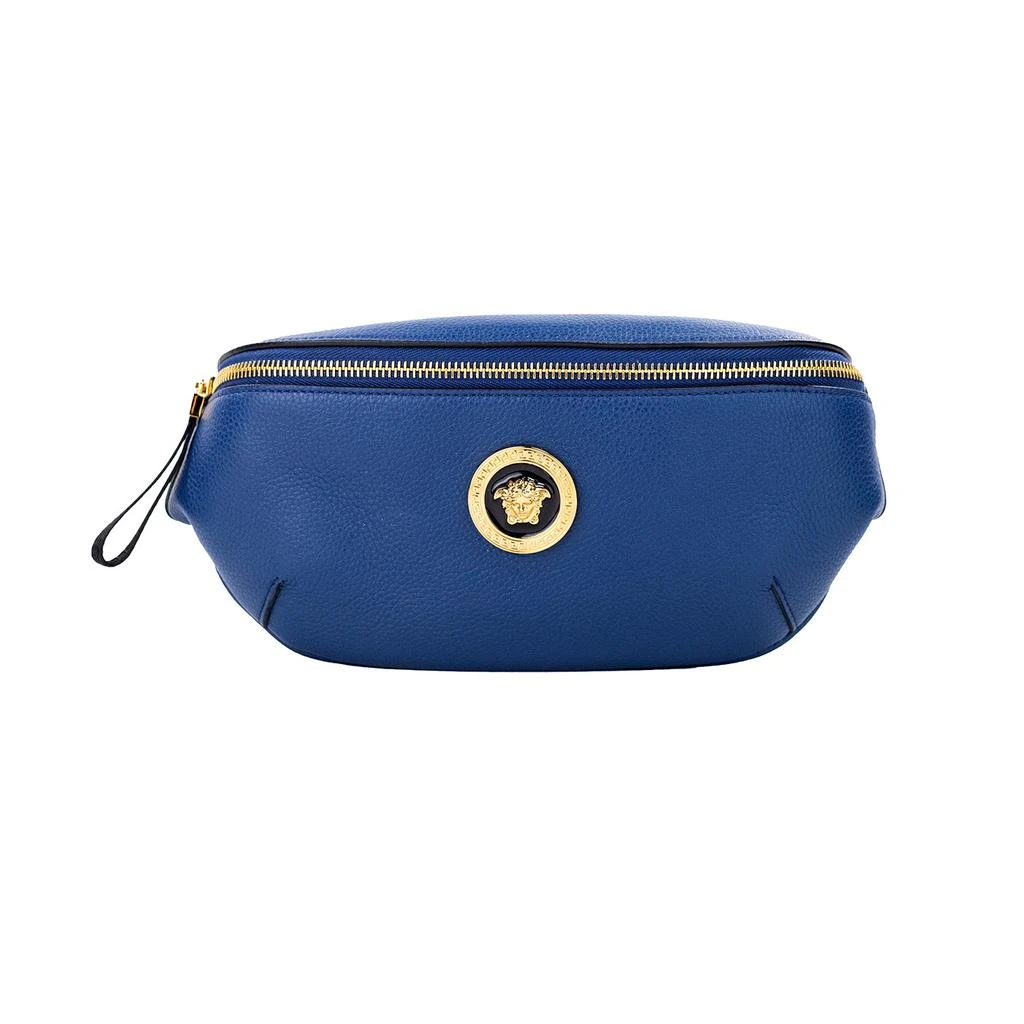 Versace Versace Small Navy Calf Leather Medusa Pendant Fanny Waist Pack Belt Bag 1