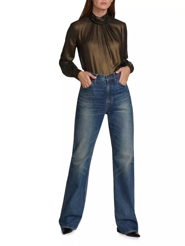 Nili Lotan Mitchell High-Rise Straight-Leg Jeans 2