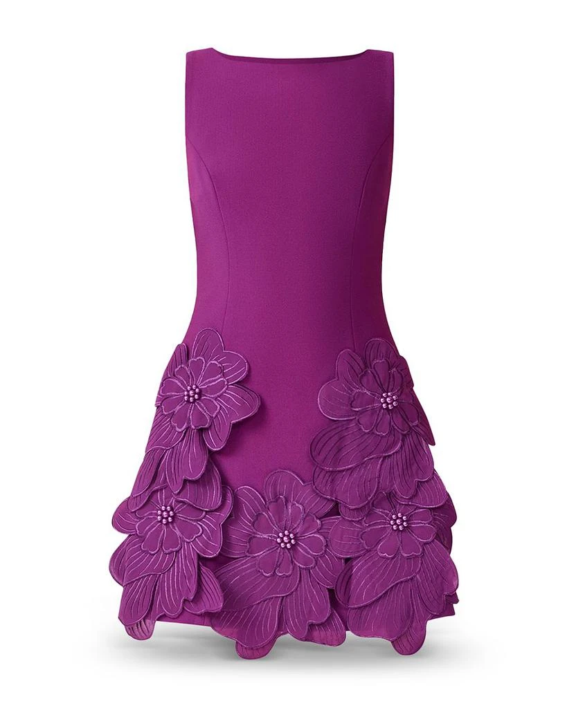 knee length dresses for ladies Milena Halter Mini Dress in Purple Floral main image 0