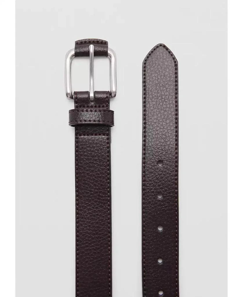 Mango Men's Beaten Leather Belt 2