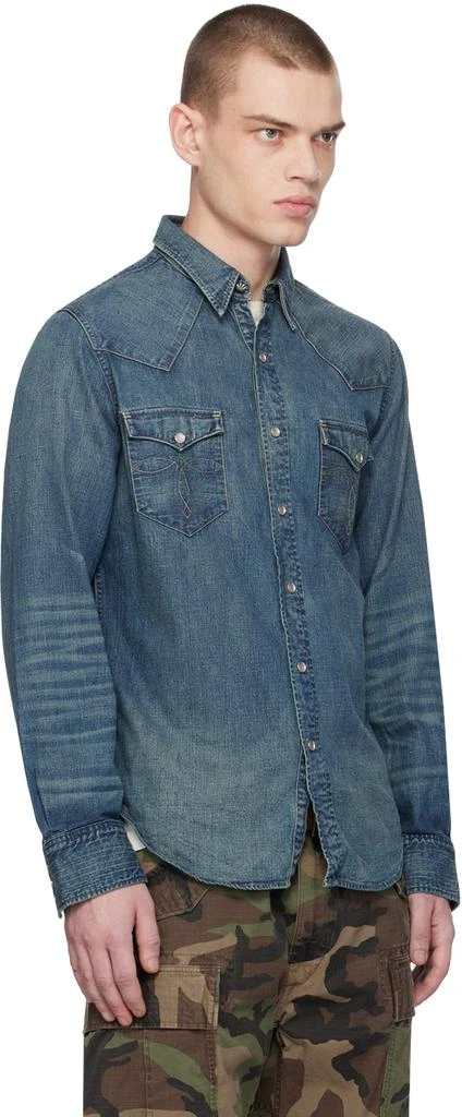 RRL Indigo Western Denim Shirt 2