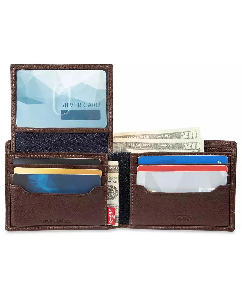 Levi's Men's Bill Divider and Ornament Passcase Wallet 10