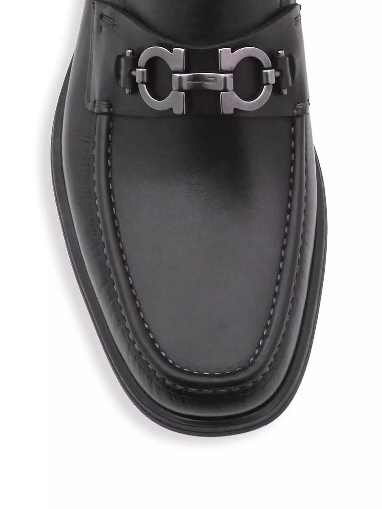 Salvatore Ferragamo David Gancini Bit Leather Loafers 4