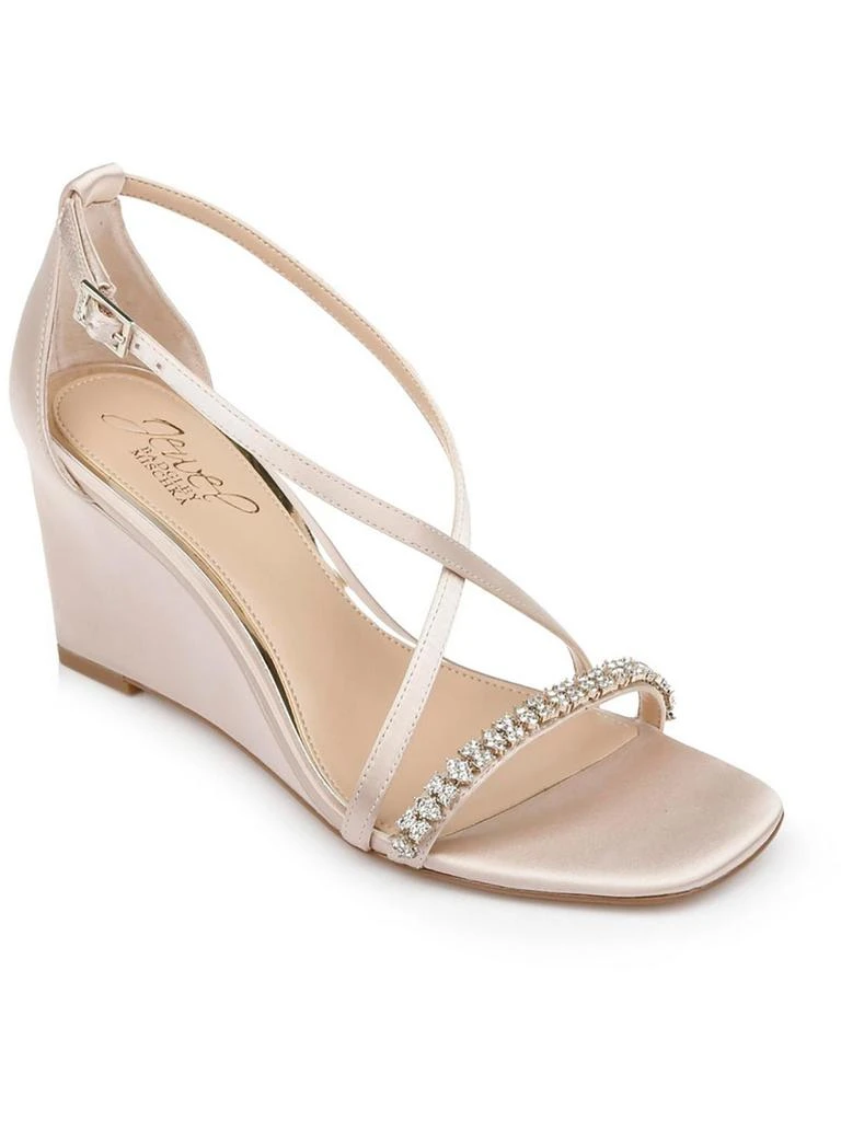 Badgley Mischka Adelynn Womens Wedges Ankle Strap 1