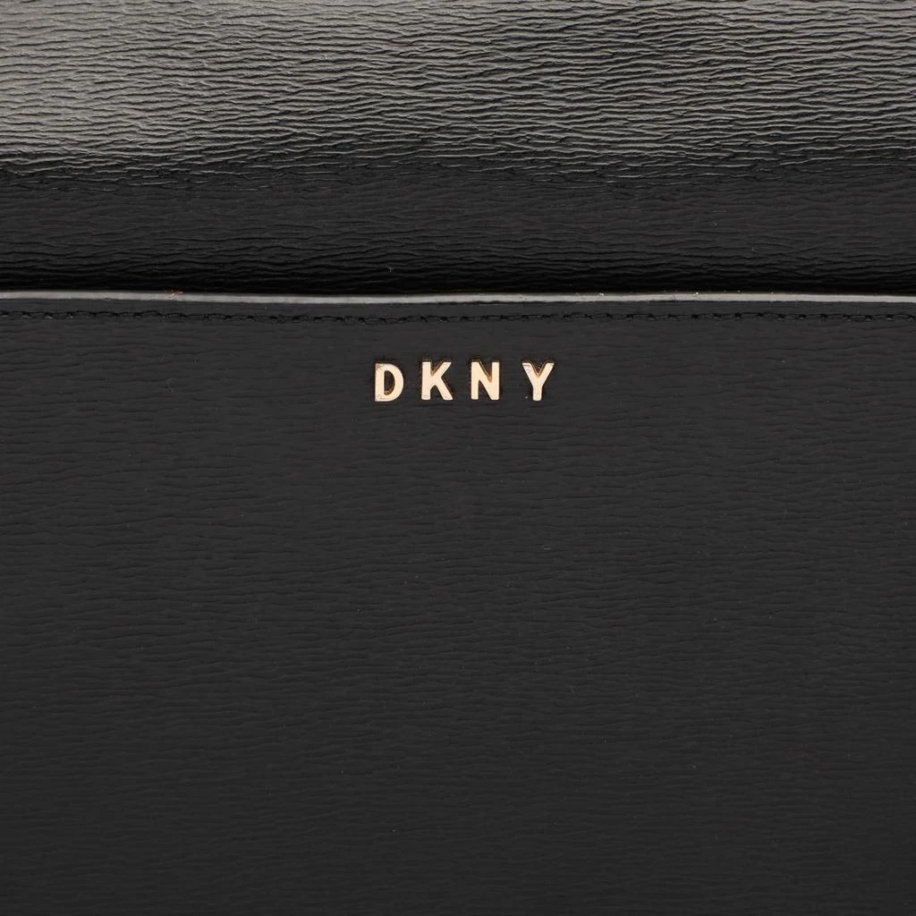 DKNY DKNY Black Leather Top Zip Crossbody Bag 5