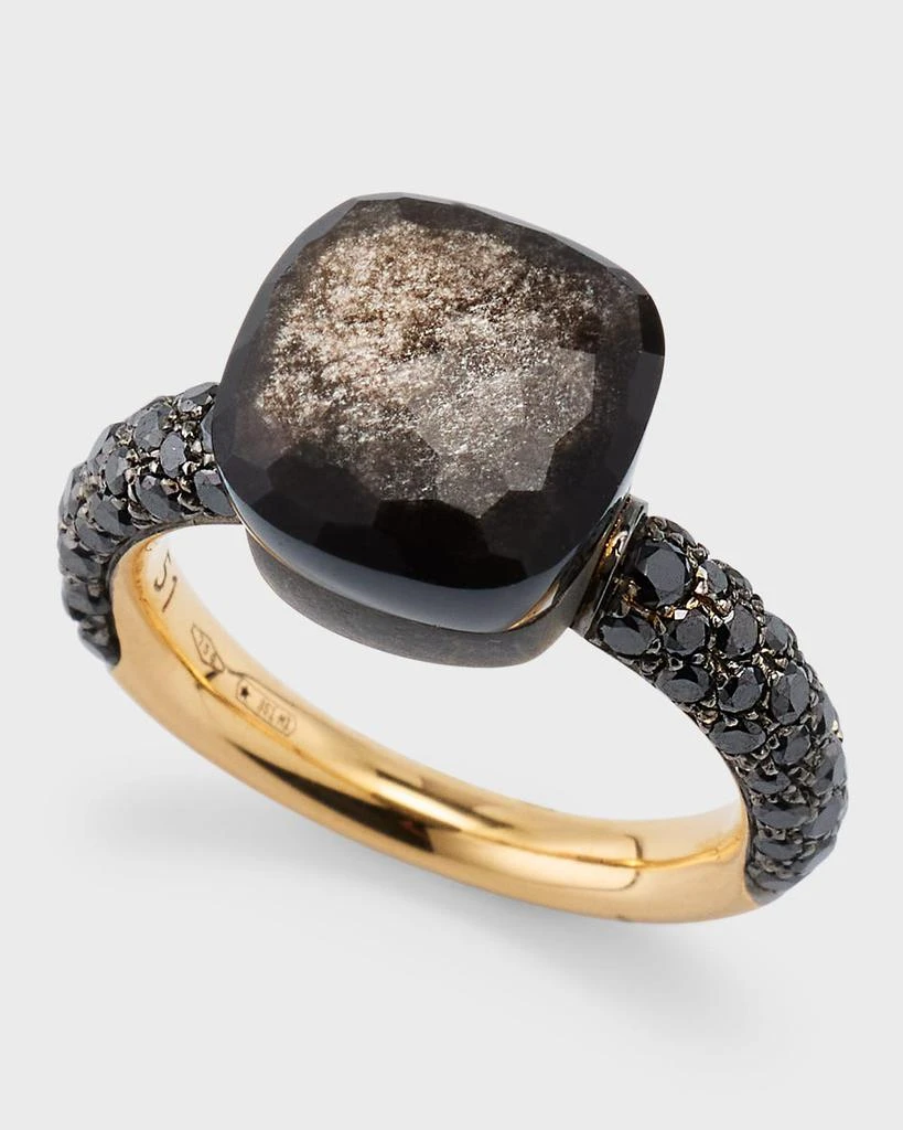 Pomellato Nudo 18K Rose Gold Gemstone Diamond Ring 3