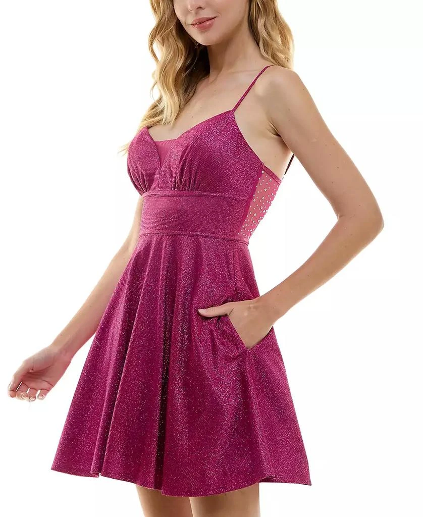 Shop Juniors' Embellished Glitter Sleeveless Fit & Flare Dress on Sale at  BeyondStyle  Get 40% Off Juniors' Embellished Glitter Sleeveless Fit & Flare  Dress with Limited-Time Flash Deals, Exclusive Discounts, and