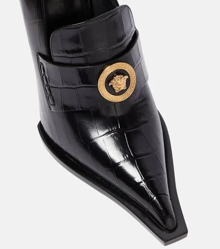 Versace Croc-effect patent leather pumps 6