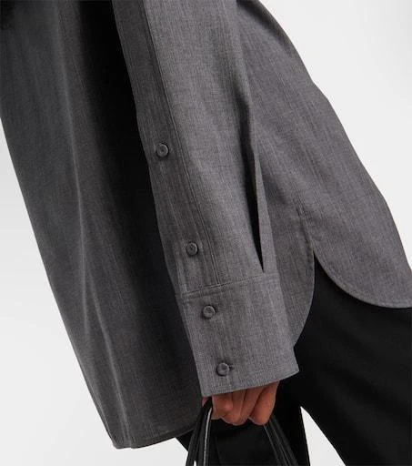 Jil Sander Belted wool shirt 5