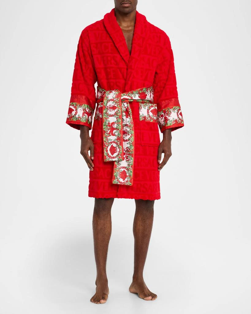 Versace Men
s I Heart Baroque Holiday Bathrobe 2
