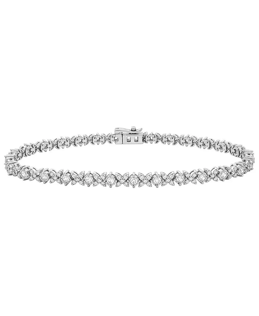 Wrapped in Love Diamond Bracelet (2 ct. t.w.) in Sterling Silver