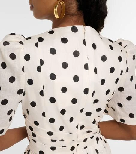 Zimmermann Crush polka-dot linen midi dress 6