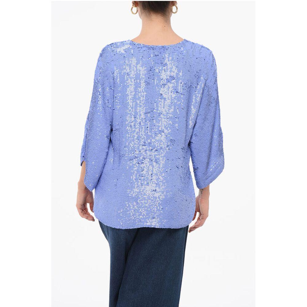 Parosh Long Sleeved Top With Allover Women's Sequins