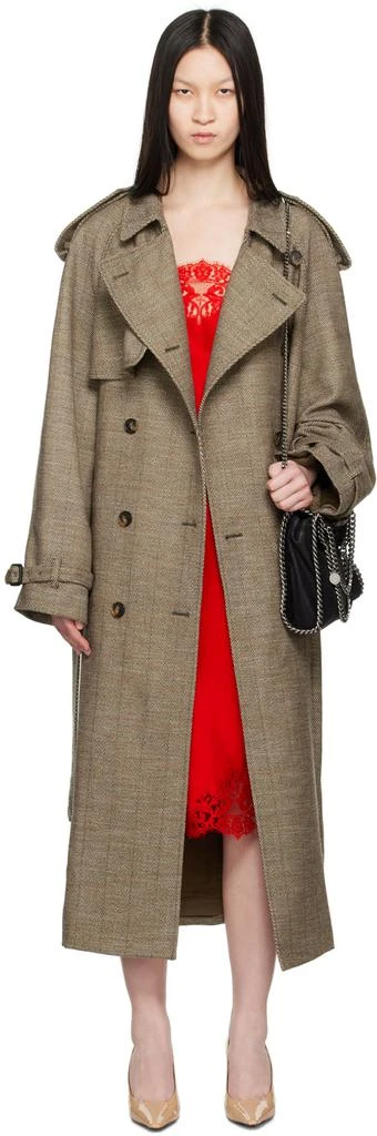 Stella McCartney Beige Belted Trench Coat 1