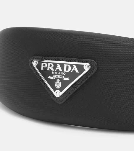 Prada Logo-embellished satin headband 3