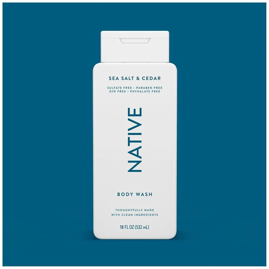 Native Body Wash, Sulfate Free, for Women and Men Sea Salt & Cedar 2