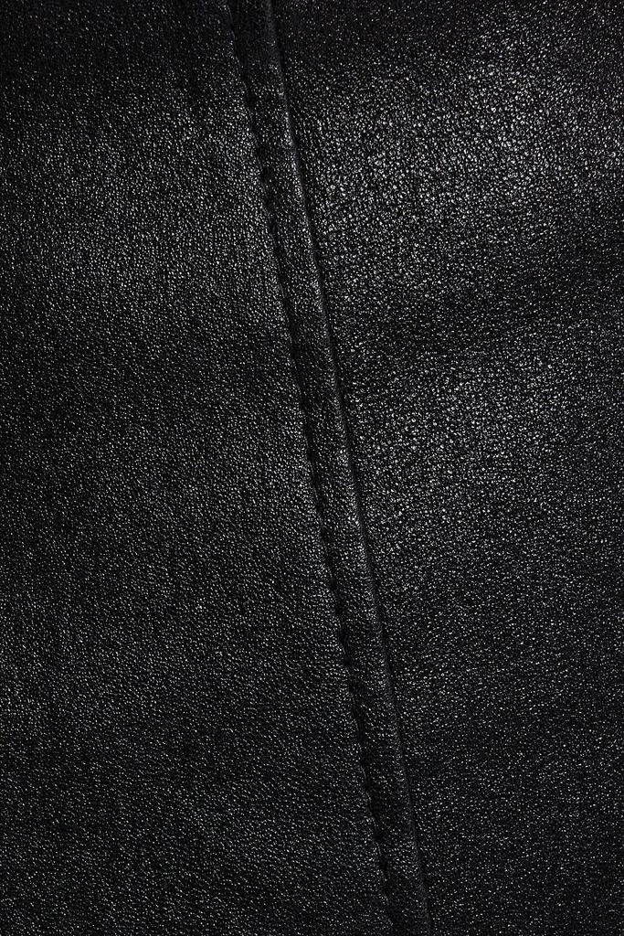 Brunello Cucinelli Leather midi skirt 4