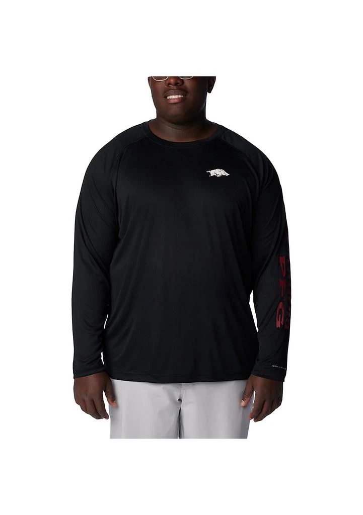 Columbia NCAA Arkansas Razorbacks Big 
Tall PFG Terminal Tackle Omni-Shade Raglan Long Sleeve T-Shirt