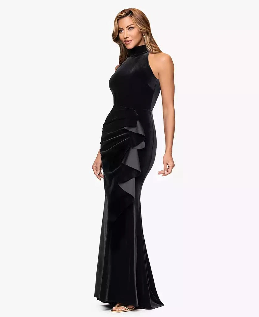 a line dress with halter neck Halter A-line Long White Wedding Dress with Lace Top – FancyVestido
