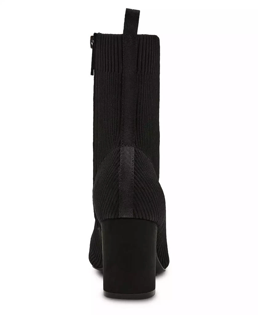 Anne Klein Women's Tessel Block Heel Knit Dress Booties 4