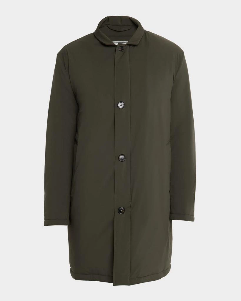 Sartorio Napoli Men
s Concealed-Zip Raincoat