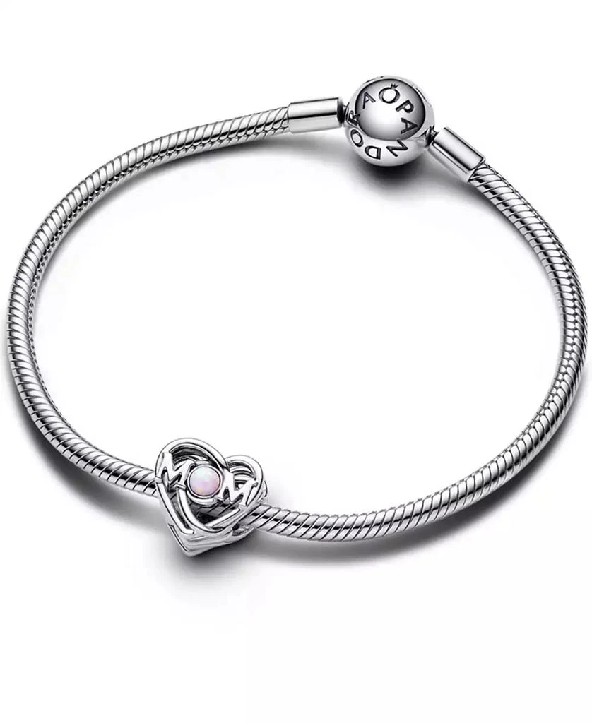 PANDORA Openwork M0M Heart Charm 3