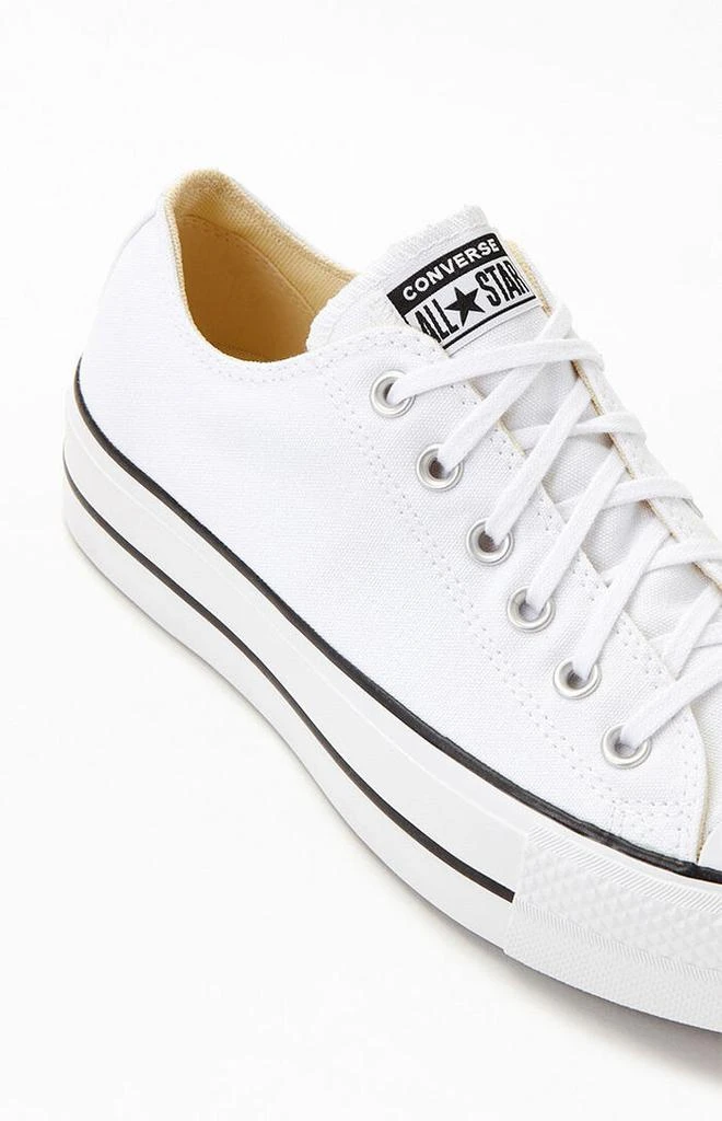 Converse Women's White Chuck Taylor Platform Low Top Sneakers 6