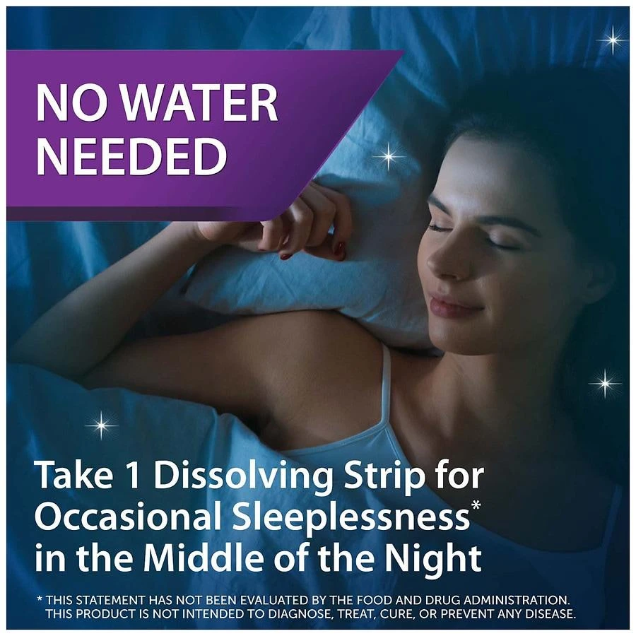 Unisom Simple Slumbers Return-to-Sleep Dissolving Strips, Melatonin 3 mg Mint 3