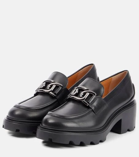 Tod's Leather loafer pumps 5