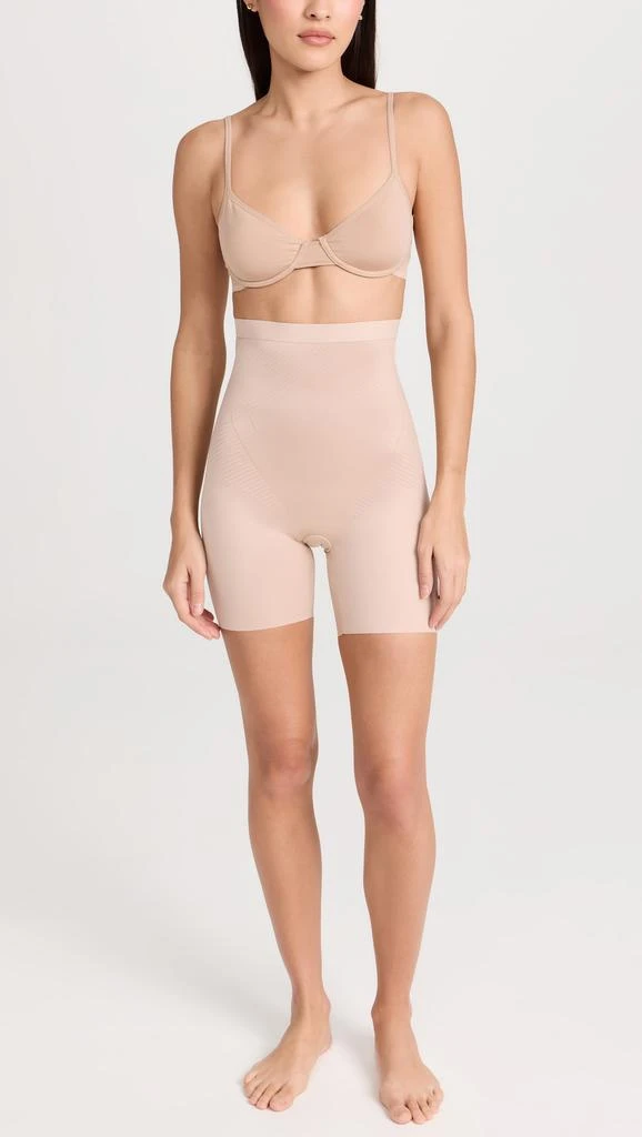 SPANX High Waist Mid-Thigh Shorts, Petite 4