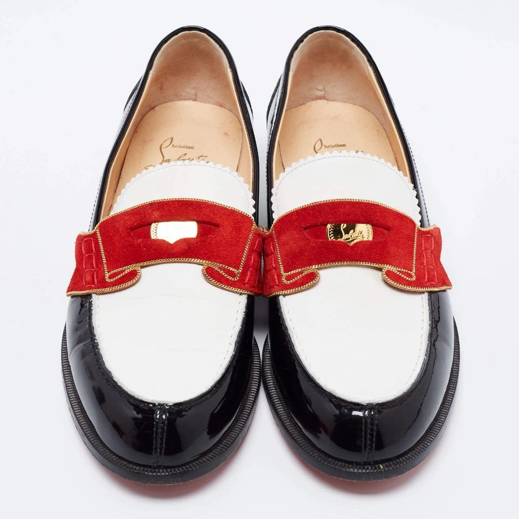 Christian Louboutin Christian Louboutin Multicolor Patent Leather Monono Flat Loafers Size 36.5 3
