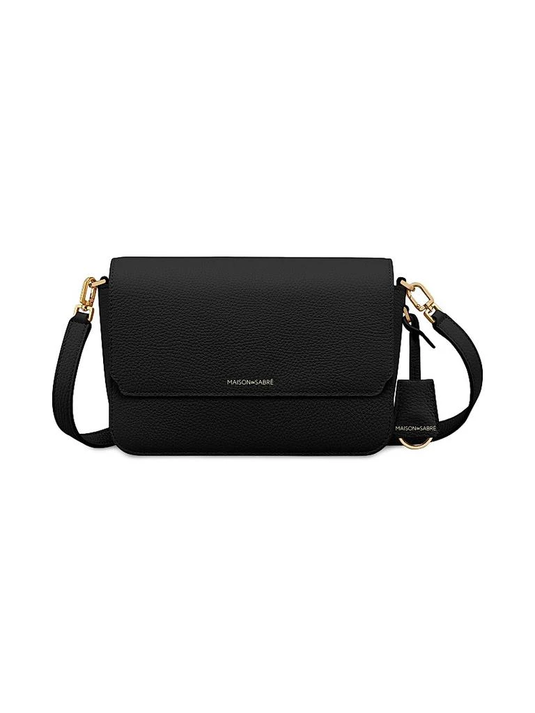 Maison de Sabre Medium Leather Flap Bag 1