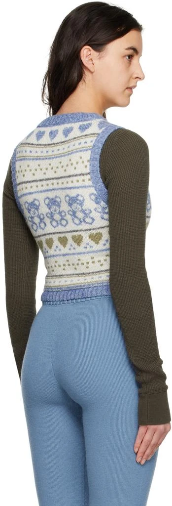 Danielle Guizio Blue Sweet Bear Vest 3