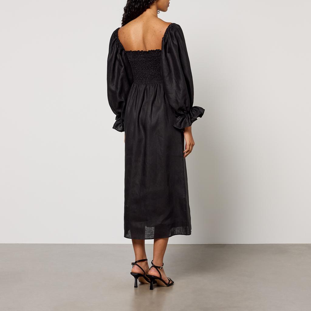 Sleeper Sleeper Atlanta Linen Midi Dress