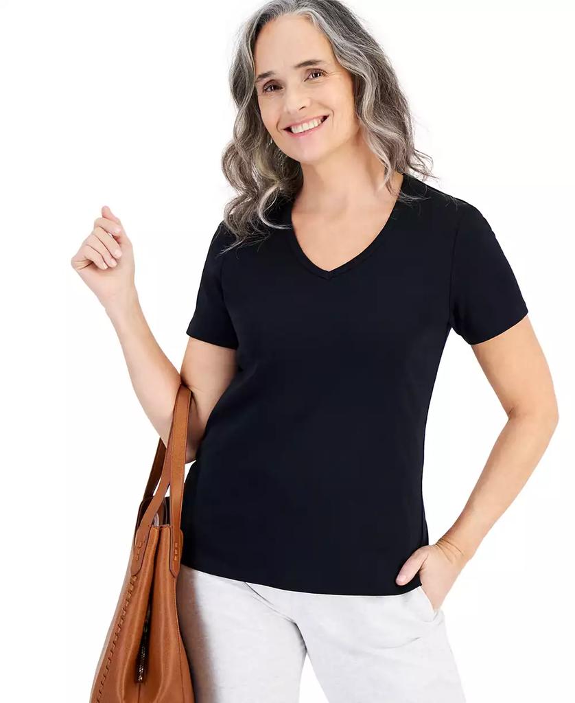Style & Co Plus Size Flutter-Sleeve Top, Exclusively at