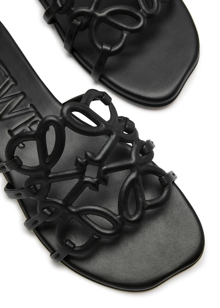 Loewe Anagram Petal leather sliders 3