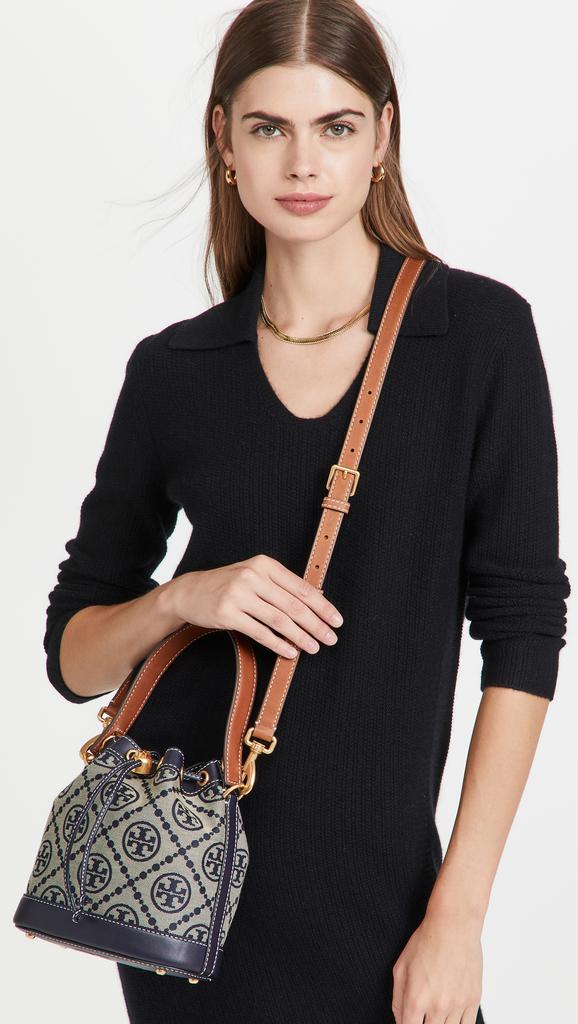 Tory Burch T Monogram Jacquard Bucket Bag